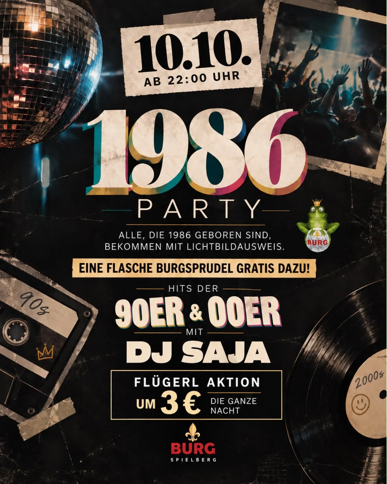 1986 PARTY mit DJ SAJA 90er & 00er